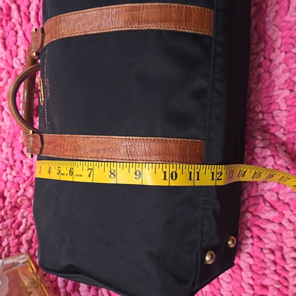 Valentino Garavani Sport Black and Brown Duffel Bag with Leather Accents - Picture 14 of 14